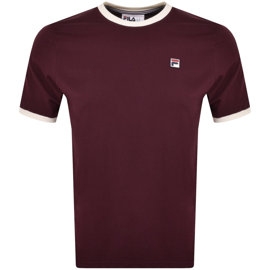 Fila Vintage Marconi Ringer T Shirt Wine and Gardenia 1836AT 342